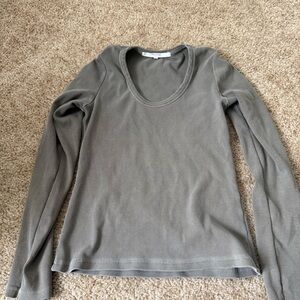 Tularosa Long sleeve green/grey top